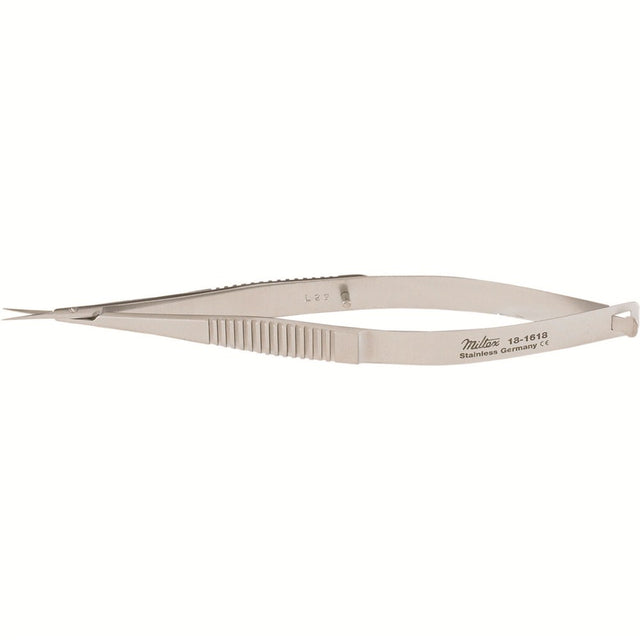MILTEX Micro Iris Scissors, 4" (10.2 cm), straight, sharp points. MPN: 18-1618