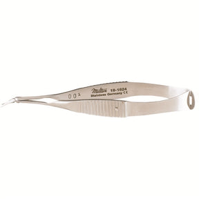 MILTEX VANNAS Scissors, 3-1/4" (8.3 cm), angled on flat, extra delicate sharp points. MPN: 18-1624
