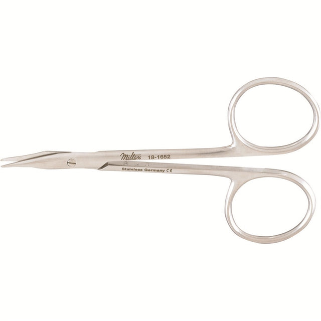 MILTEX Eye Suture (GRADLE) Scissors, 3-3/4" (9.5 cm), slightly curved, sharp points. MPN: 18-1652