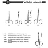 MILTEX Eye Suture (GRADLE) Scissors, 3-3/4" (9.5 cm), slightly curved, sharp points. MPN: 18-1652 - Image 4