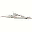 Miltex Kalt Needle Holder, 5⅜" (13.6 cm), Straight, Delicate Jaws, with Lock, Serrated Thumb Plate. MPN: 18-1800