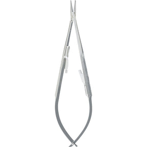 Miltex Castroviejo Needle Holder, 5½" (14 cm), Straight, Smooth Jaws, with Lock. MPN: 18-1828