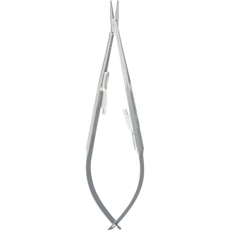 Miltex Castroviejo Needle Holder, 5½" (14 cm), Straight, Smooth Jaws, with Lock. MPN: 18-1828