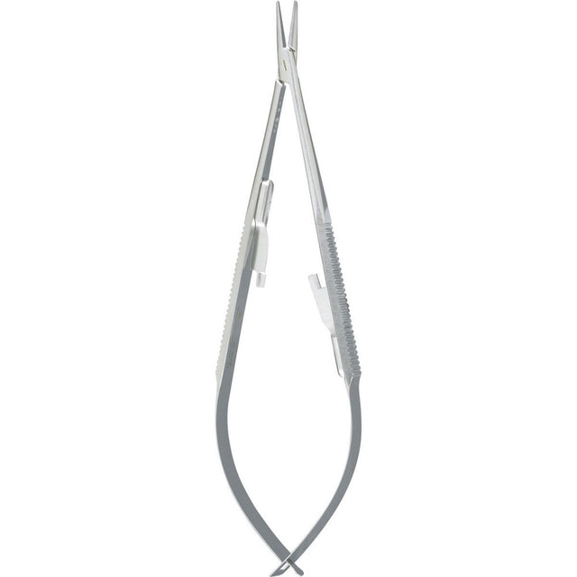 Miltex Castroviejo Needle Holder, 5½" (14 cm), Straight, Smooth Jaws, with Lock. MPN: 18-1828