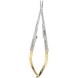Miltex Castroviejo Needle Holder, 5½" (14 cm), Straight, Serrated Jaws, with Lock, Tungsten Carbide. MPN: 18-1828A-TC