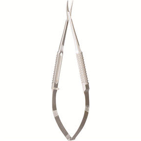 Miltex Barraquer Needle Holder, 5" (12.6 cm), Curved, without Lock, 10 mm Hollow Round Handles. MPN: 18-1838