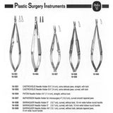 Miltex Barraquer Needle Holder, 5" (12.6 cm), Curved, with Lock, 10 mm Hollow Round Handles. MPN: 18-1839 - Image 4
