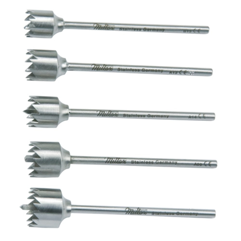 MILTEX ARRUGA Lacrimal Trephine, 2-1/8, without center point, 7mm diameter. MPN: 18-1950-7