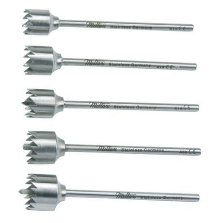 MILTEX ARRUGA Lacrimal Trephine, 2-1/8, without center point, 7mm diameter. MPN: 18-1950-7