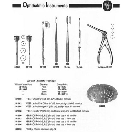 MILTEX FREER Chisel, 6-1/2" (165mm), curved blade 4 mm wide. MPN: 18-1960 - Image 2