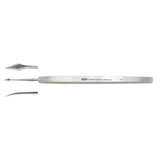 MILTEX WALTER Corneal Spud, 4-5/8" (11.8 cm), curved blade 4 mm. MPN: 18-304