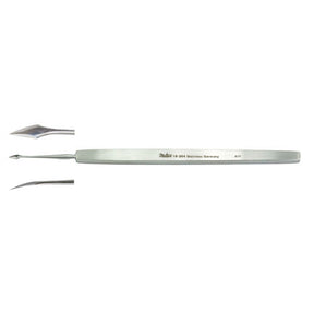 MILTEX WALTER Corneal Spud, 4-5/8" (11.8 cm), curved blade 4 mm. MPN: 18-304