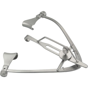 MILTEX MAUMENEE-PARK Eye Speculum, 3-1/4" (8.3 cm), solid blades 14 mm wide, lock screws. MPN: 18-33