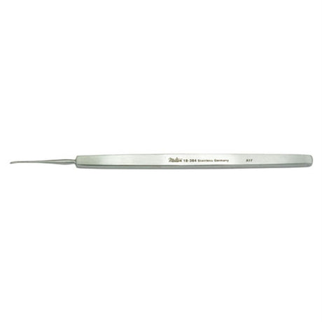 MILTEX ELVIS Foreign Body Spud, 4-3/4" (12.1 cm), oval curette 1 X 3 mm with fine point. MPN: 18-384