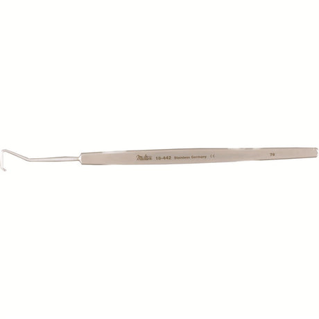 MILTEX GREEN Strabismus Hook, 9 mm deep. MPN: 18-442