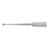 MILTEX SKEELE Chalazion Curette 5" (127.5mm), Round Cup, 2.5mm Diameter, with Serrated Edge. MPN: 18-524