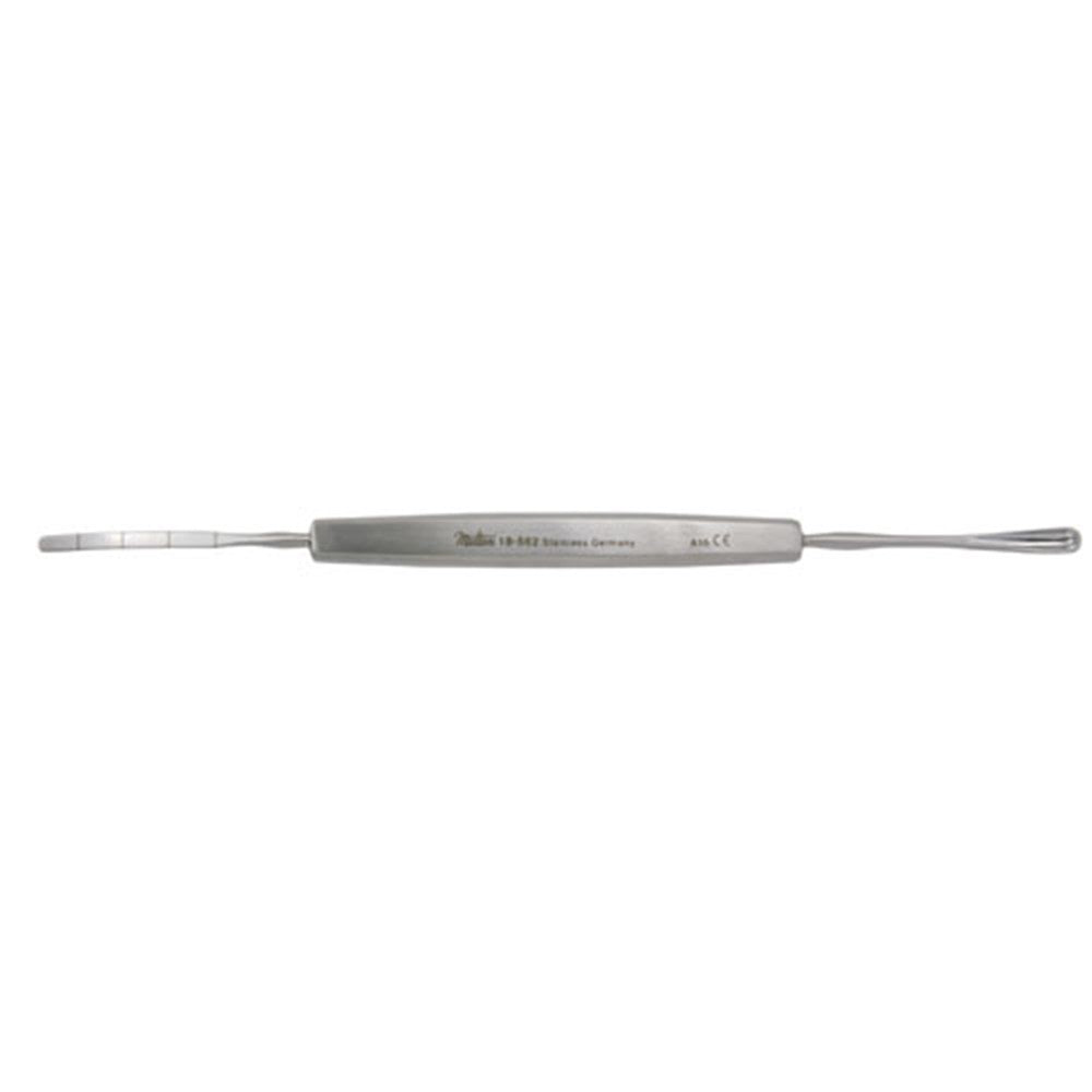 MILTEX LINDNER Cyclodialysis Spatula & Spoon, 5-1/2", malleable spatula end is graduated. MPN: 18-562