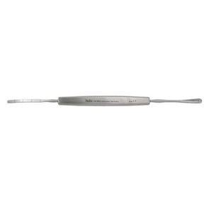 MILTEX LINDNER Cyclodialysis Spatula & Spoon, 5-1/2", malleable spatula end is graduated. MPN: 18-562