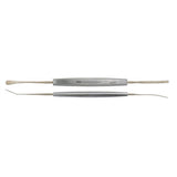 MILTEX CASTROVIEJO Spatula, 5-1/2", double end 3.5 mm wide angled & 2 mm wide slightly curved, sterling. MPN: 18-564
