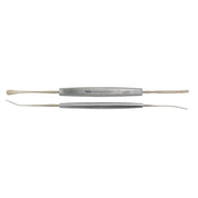 MILTEX CASTROVIEJO Spatula, 5-1/2", double end 3.5 mm wide angled & 2 mm wide slightly curved, sterling. MPN: 18-564