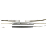 MILTEX SMITH-FISHER Iris Spatula, one flat end 2 mm wide, one spoon end 2 mm, sterling. MPN: 18-566