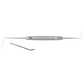 MILTEX CASTROVIEJO Cyclodialysis Spatula, 5-1/4" (134mm), Double-Ended, 10mm and 15mm Blades. MPN: 18-574
