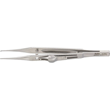MILTEX KIRBY Fixation Forceps, 4" (102mm), straight, 1 X 2 teeth, with slide lock. MPN: 18-628