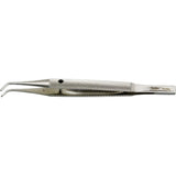 MILTEX KIRBY Cornea-Scleral Forceps, 4" (102.2mm), angled tips with 1 X 2 teeth. MPN: 18-632