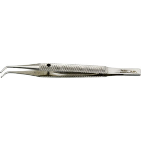 MILTEX KIRBY Cornea-Scleral Forceps, 4" (102.2mm), angled tips with 1 X 2 teeth. MPN: 18-632