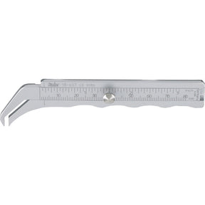 MILTEX THORPE Caliper, 4-1/2" (114mm), graduated 0 to 80mm in 1mm increments. MPN: 18-657
