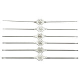 MILTEX WILLIAMS Lacrimal Probe, 5-1/8" (130mm), silver, double ended, sizes 7-8, 1.5mm and 1.6mm tips. MPN: 18-732