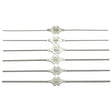MILTEX BOWMAN Lacrimal Probe, 5-1/8" (130mm), silver, double ended, sizes 1-2, 0.8mm and 0.9mm tips. MPN: 18-744