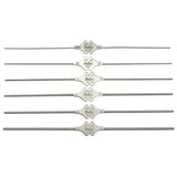 MILTEX BOWMAN Lacrimal Probe, 5-1/8" (130mm), silver, double ended, sizes 7-8, 1.5mm and 1.6mm tips. MPN: 18-750