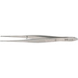 MILTEX Eye Dressing Forceps, 4" (100mm), straight, standard pattern, 0.8 mm wide serrated tips. MPN: 18-780