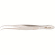 MILTEX Eye Dressing Forceps, 3-7/8" (99mm), delicate pattern, half curved, 0.55mm wide serrated tips. MPN: 18-781