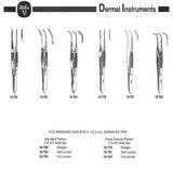 MILTEX Eye Dressing Forceps, 3-7/8" (97mm), standard pattern, full curved, 0.8mm wide serrated tips. MPN: 18-784 - Image 5