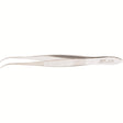MILTEX Iris Tissue Forceps, 3-7/8" (99mm), delicate pattern, half curved, 1 X 2 teeth, 0.6mm wide tips. MPN: 18-789