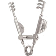 MILTEX AGRICOLA Lacrimal Sac Retractor, 1-1/2" (38mm), 3 X 3 sharp prongs. MPN: 18-80