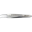 MILTEX VON GRAEFE Eye Dressing Forceps, 2-7/8" (72mm), curved, serrated. MPN: 18-818
