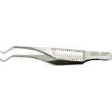 MILTEX BOTVIN Iris Forceps,2-7/8" (7.3 cm), fine cross-serrated tips, 0.5 mm wide. MPN: 18-829