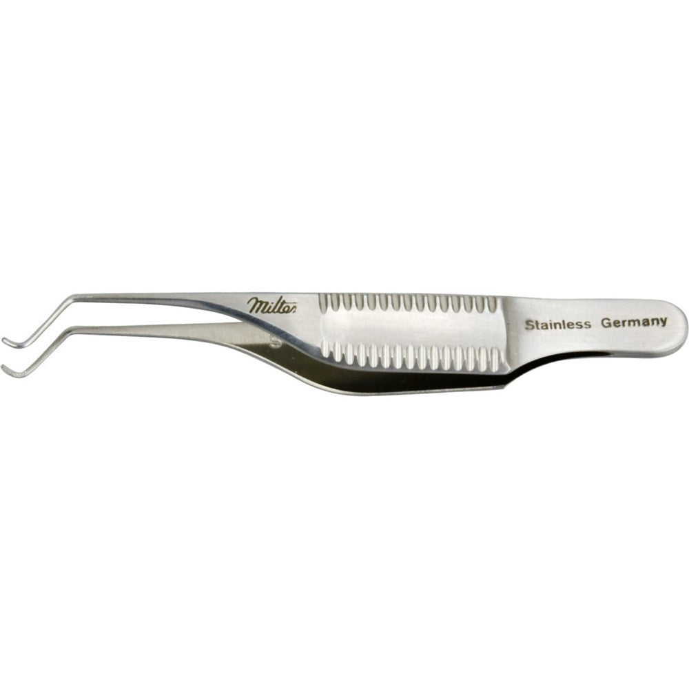 MILTEX GILL-HESS Iris Forceps, 2-3/4" (7 cm), 1 X 2 teeth forward 0.5 mm. MPN: 18-830
