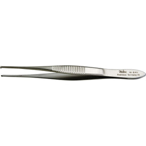 MILTEX Strabismus Forceps, 4", Straight, 1 x 2 Teeth, 1mm Wide At Tips. MPN: 18-840