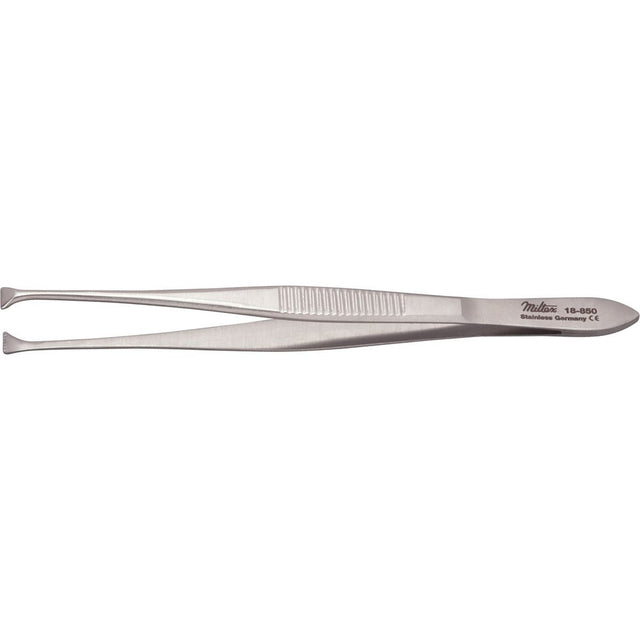 MILTEX GRAEFE Fixation Forceps, 4-3/8" (11.2 cm), standard jaws 4.5 mm wide, fine teeth. MPN: 18-850