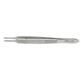 MILTEX CASTROVIEJO (Alvin) Fixation Forceps, 3-3/4" (9.5 cm), straight, 1 X 1 curved teeth extending beyond each other. MPN: 18-876