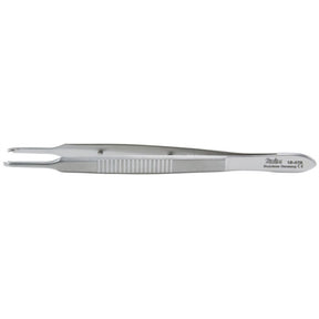 MILTEX CASTROVIEJO Fixation Forceps, 3-3/4" (9.5 cm), straight, 2 X 2 curved teeth extending beyond each other. MPN: 18-878