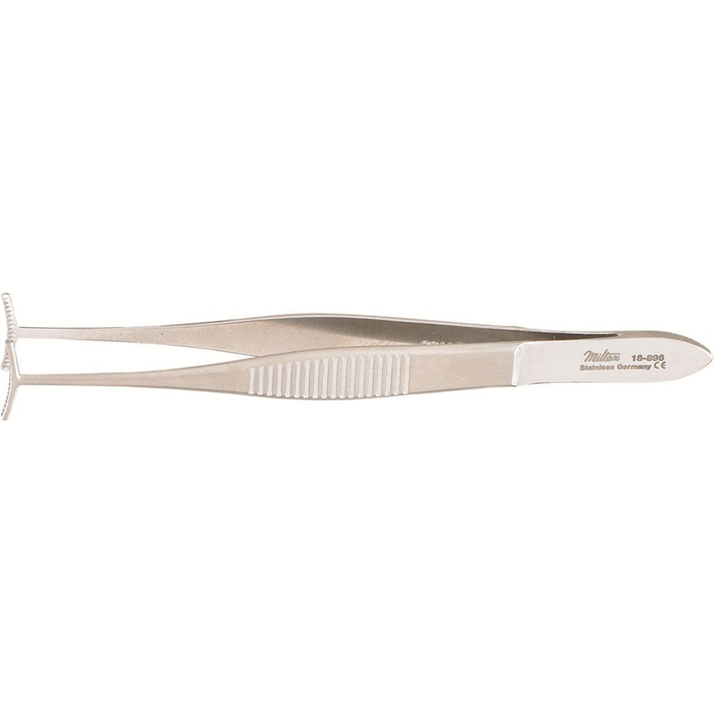 MILTEX GREEN Fixation Forceps, 4" (10.2 cm), T-Shape, 12 mm jaws, 19 X 20 teeth. MPN: 18-896