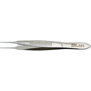 MILTEX LESTER Fixation Forceps, 3-3/4" (9.5 cm), delicate, 1 X 2 teeth, 0.6 mm wide. MPN: 18-912