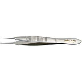 MILTEX LESTER Fixation Forceps, 3-3/4" (9.5 cm), delicate, 1 X 2 teeth, 0.6 mm wide. MPN: 18-912