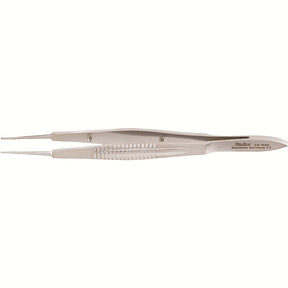 MILTEX HARMS Suturing Forceps, 4-1/8" (10.5 cm), straight, 0.6 mm wide handles, tying platform, 0.6 mm wide at tip. MPN: 18-946