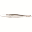 MILTEX HARMS Suturing Forceps, 4-1/8" (10.5 cm), curved, 11 mm wide handles, tying platform, 0.6 mm wide at tip. MPN: 18-947